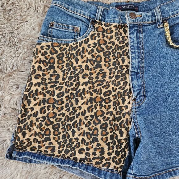 Bill Blass Jeans Vintage 1990s Upcycled Mom Shorts High Waisted Size 6‎ - Picture 3 of 12